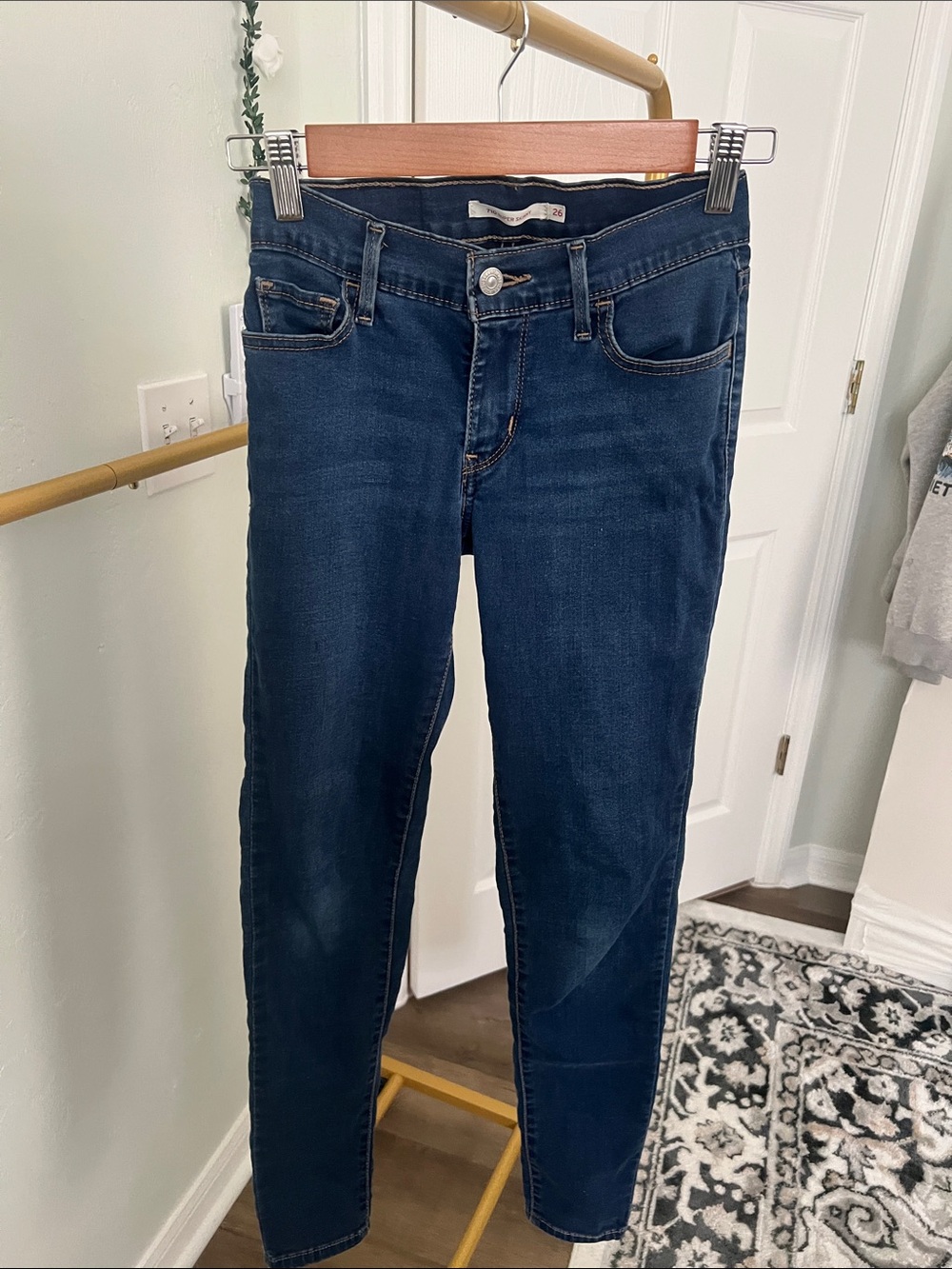 Levi's Women's Dark Indigo Skinny Jeans